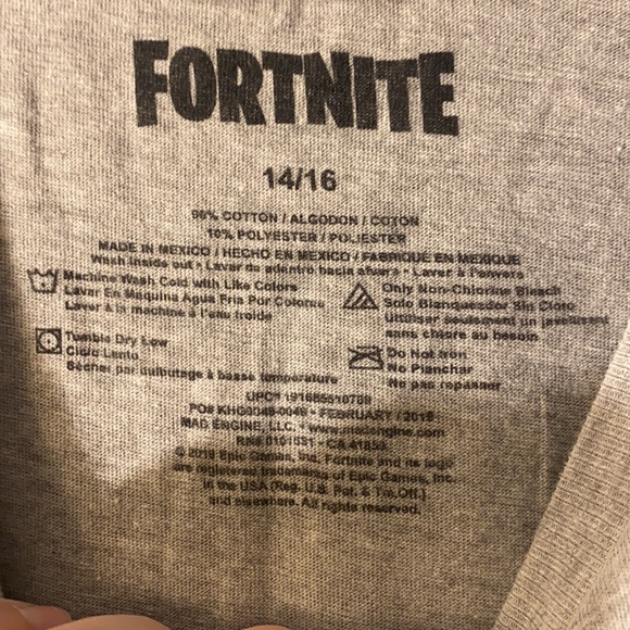 FORTNITE Gray T-shirt - Picture 4 of 4